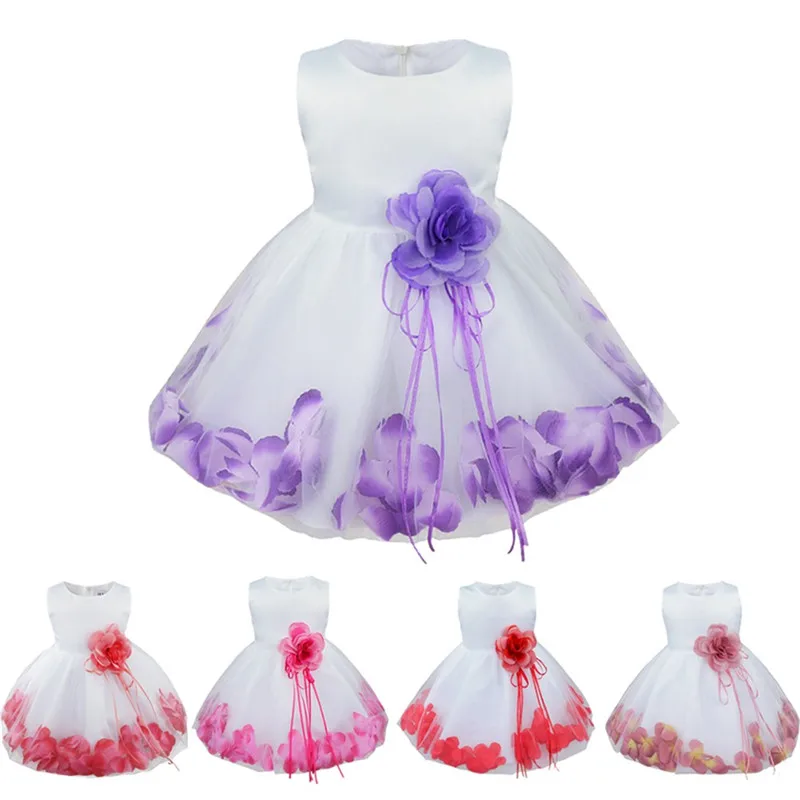 TiaoBug/платье с цветочным узором для девочек Новинка платье принцессы лепестками