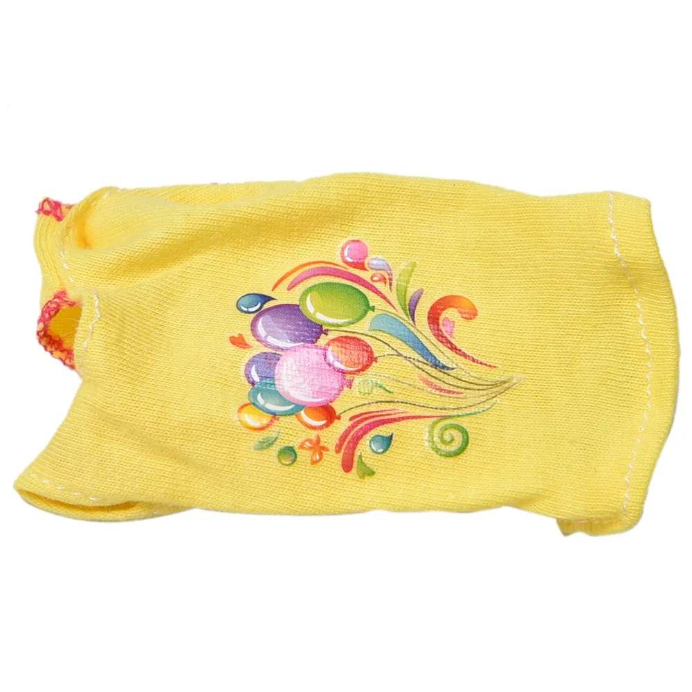 1 комплект кукол модная разноцветная одежда желтый жилет белые штаны костюм для