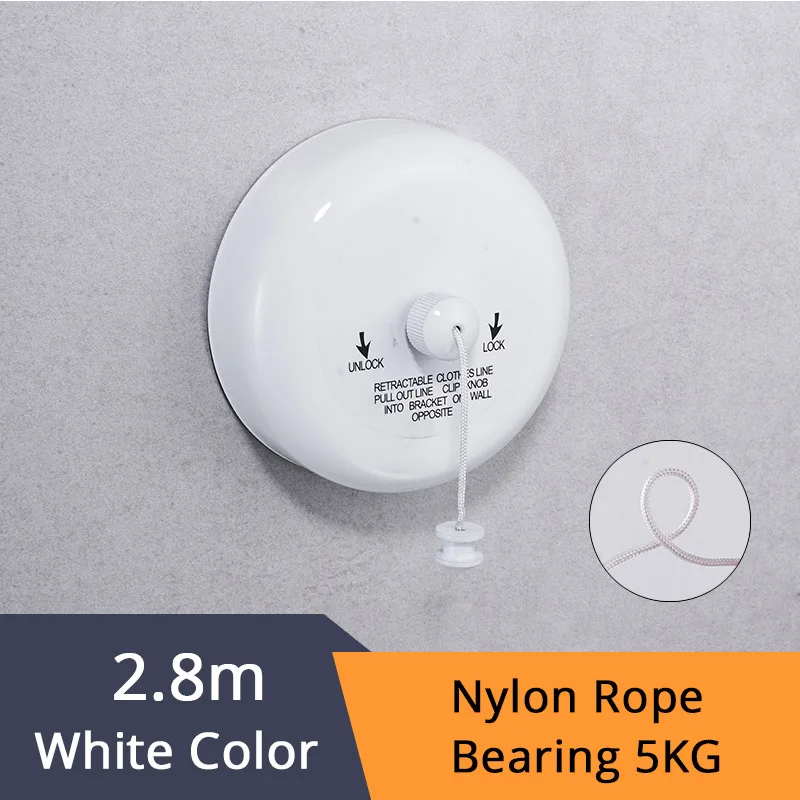 White Color-1256W Полки для ванной комнаты из нержавеющей стали, одежда хорошего качества, одинарная линия в стиле отеля, сушильная линия для ванной комнаты, HJ-1256 - Цвет: White Color-1256W