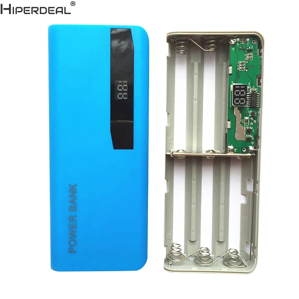 Внешний аккумулятор HIPERDEAL зарядное устройство 18650 с ЖК дисплеем 5x18650 USB|Зарядные