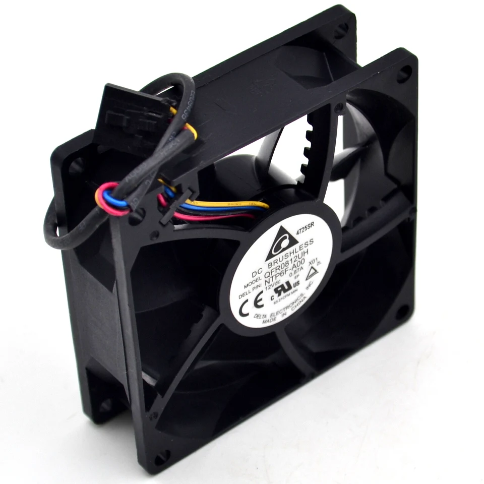 

1pcs QFR0812UH 12V 0.87A 80mm cooling fan speed control for DELTA 80 * 80 * 25mm