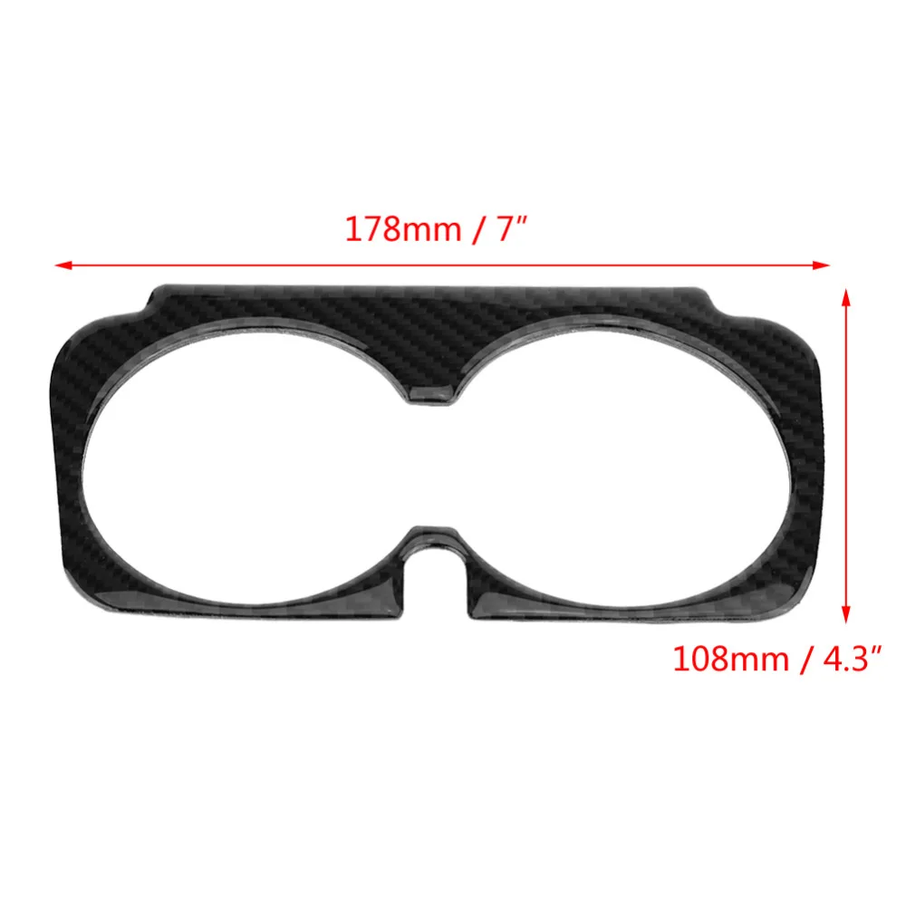 Car Auto Carbon Fiber Cup Holder Frame Trim Sticker for Mercedes Benz C Class W205 C180 C300 GLC Accessories | Автомобили и