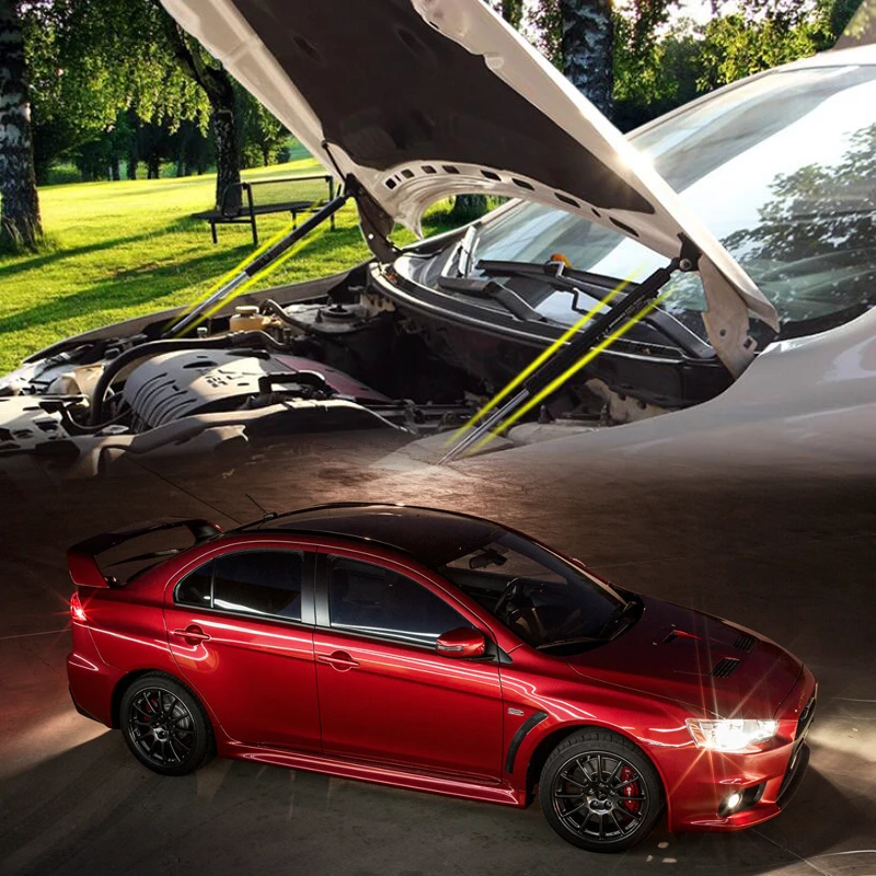 Для Mitsubishi Lancer EX 2008- нержавеющая крышка двигателя поддержка тяги гидравлическая опора капота палки газовые пружины
