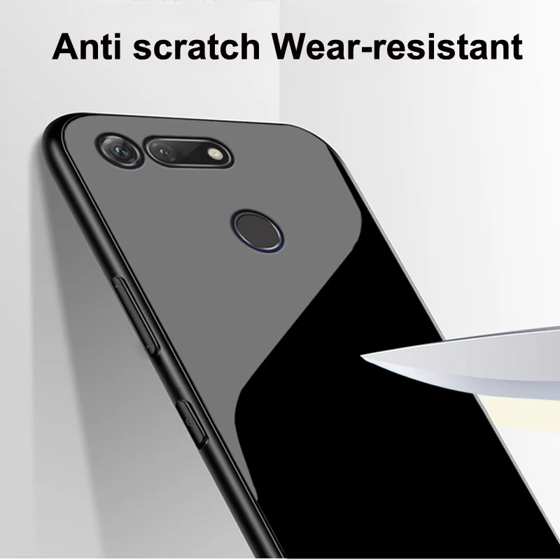 Чехол для Huawei Honor V20 однотонный чехол из закаленного стекла телефона HonorV20