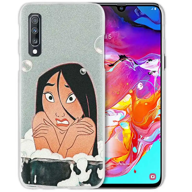 06 Мулан аниме чехол для samsung Galaxy A50 A70 A20e A60 A40 A30 A20 A10 A8 A6 плюс A9 A7 чистой твёрдой ПВХ-Капа чехол для телефона чехол - Цвет: 06