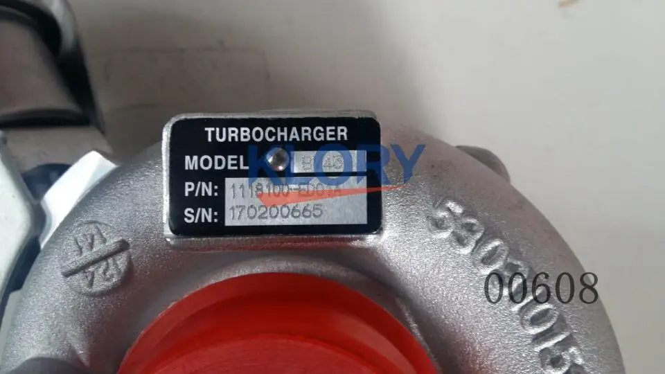 

1118100-ED01A turbocharger for Great Wall Hover HAVAL H5 2.0T 4D20 engine
