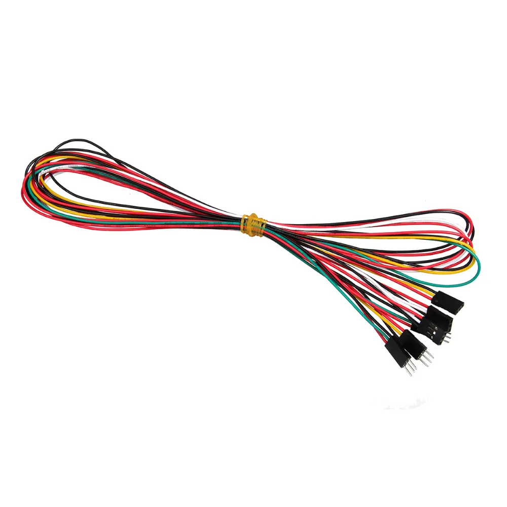 

3DSWAY 10pcs/lot 3pin 100cm M-M Male-Female F-F Jumper Wires 2.54mm DuPont Cable for DIY Electronic