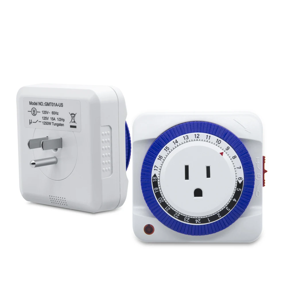 Белый квадратный 24 часовой таймер Портативный Таймер комнатный