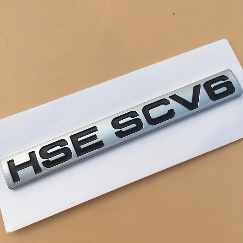HSE SCV6 Спорт HSE роскошный CV6 SDV6 SDV8 Si4 SV автобиография эмблема значок автомобильный Стайлинг переоборудование багажника Наклейка для Land Rover Range Rover - Название цвета: HSE SCV6