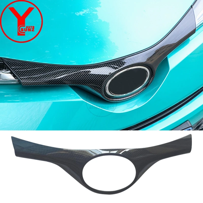 YCSUNZ ABS карбоновый автомобильный эмблема крышки части для toyota chr 2018 2019 аксессуары