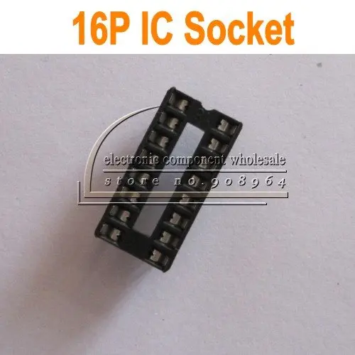 Бесплатная доставка 100 шт./лот IC гнездо 16 P PIN 2 54 мм DIP адаптер припоя|socket adaptor|pin