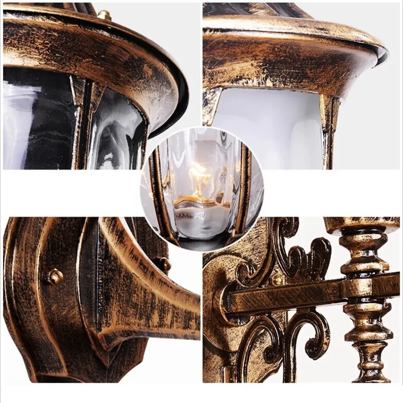 Уличные Настенные светильники для сада дорожек старинное настенное бра
