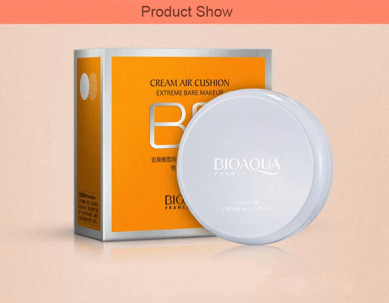 BIOAQUA Sunscreen Air Cushion BB CC Cream Concealer Moisturizing Foundation Whitening Makeup For Face Beauty Makeup With Refill