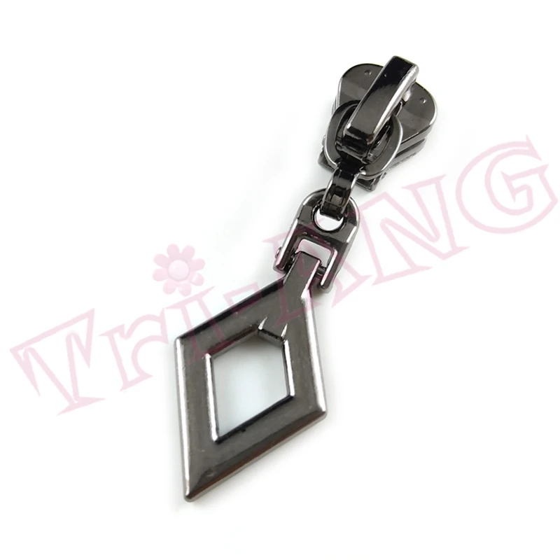 20 шт./лот золотистые черные 3 # слайдеры на молнии с ромбовидными съемниками для