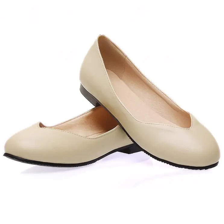 Beige REAVE CAT/Женская обувь; сезон весна-лето-осень; большие размеры 31-47; Женские однотонные туфли на плоской подошве; цвет черный, красный, белый, розовый; модные красивые вечерние туфли; QL5270 - Цвет: Beige