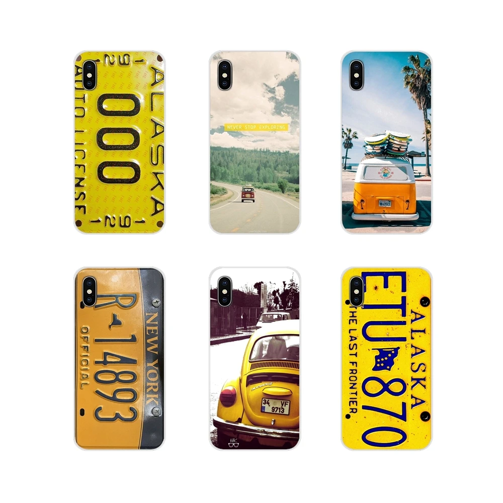 Чехол из ТПУ с модным номерным знаком для лондонского автобуса летней машины Samsung