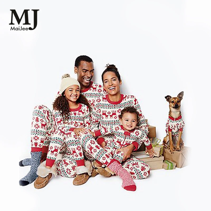 

MaiJee Family Christmas Pajamas Family Pyjamas Kids Homewear Pijama Feminino Plus Size Pyjama Femme Pijamas Sets Plus Size