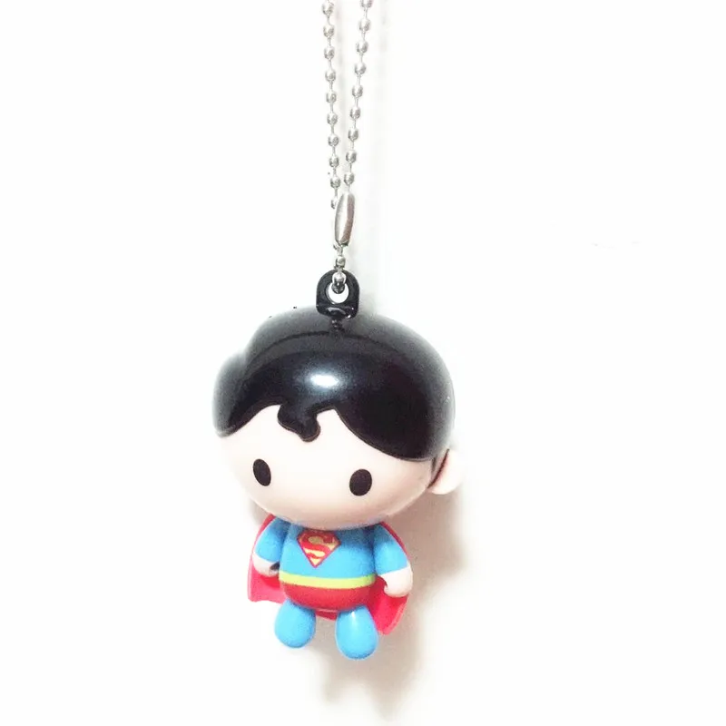 Новое поступление Мода Супермен цепочка для ключей Пластик бусы брелок Kawaii