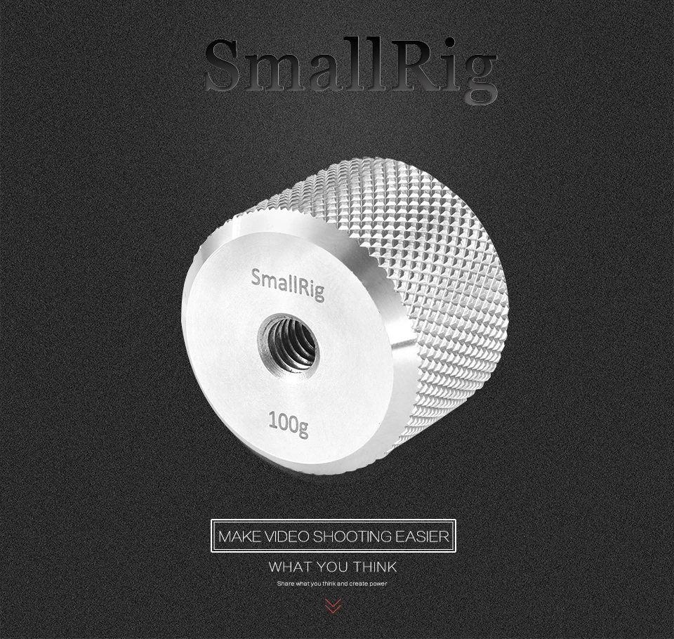 SmallRig съемный противовес(100 г), Балансирующий момент для DJI Ronin S& для Zhiyun Gimbal, Ручной Стабилизатор 2284