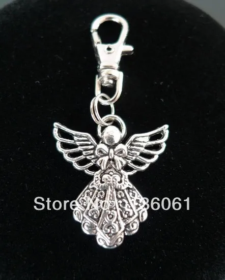 Винтажное серебряное кольцо для ключей с бантом и ангелом|ring for keys|key ringkey ring |