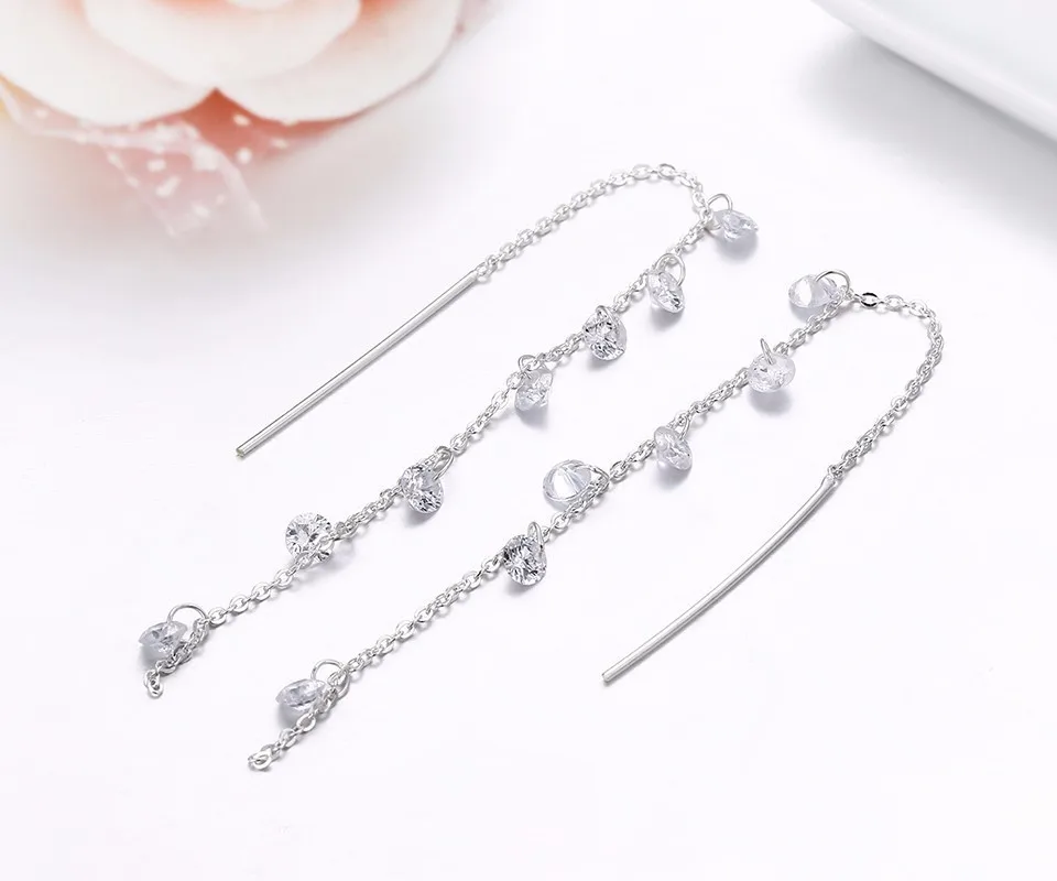 Женские длинные висячие серьги Orecchini Aros Aretes Oorbellen круглые цепочки из