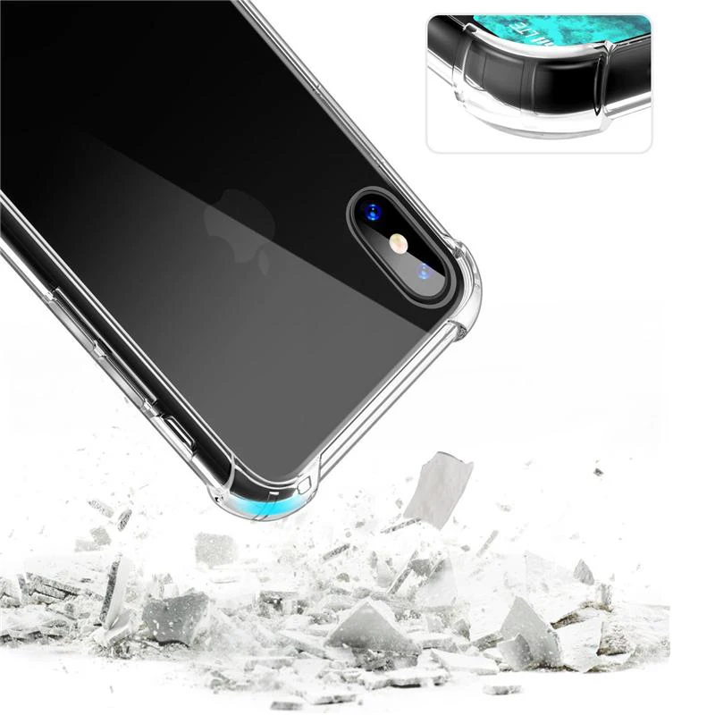 Силиконовый чехол для телефона air bag anti fall мобильный телефон iPhone 6 6s 7 8 splus x xs max