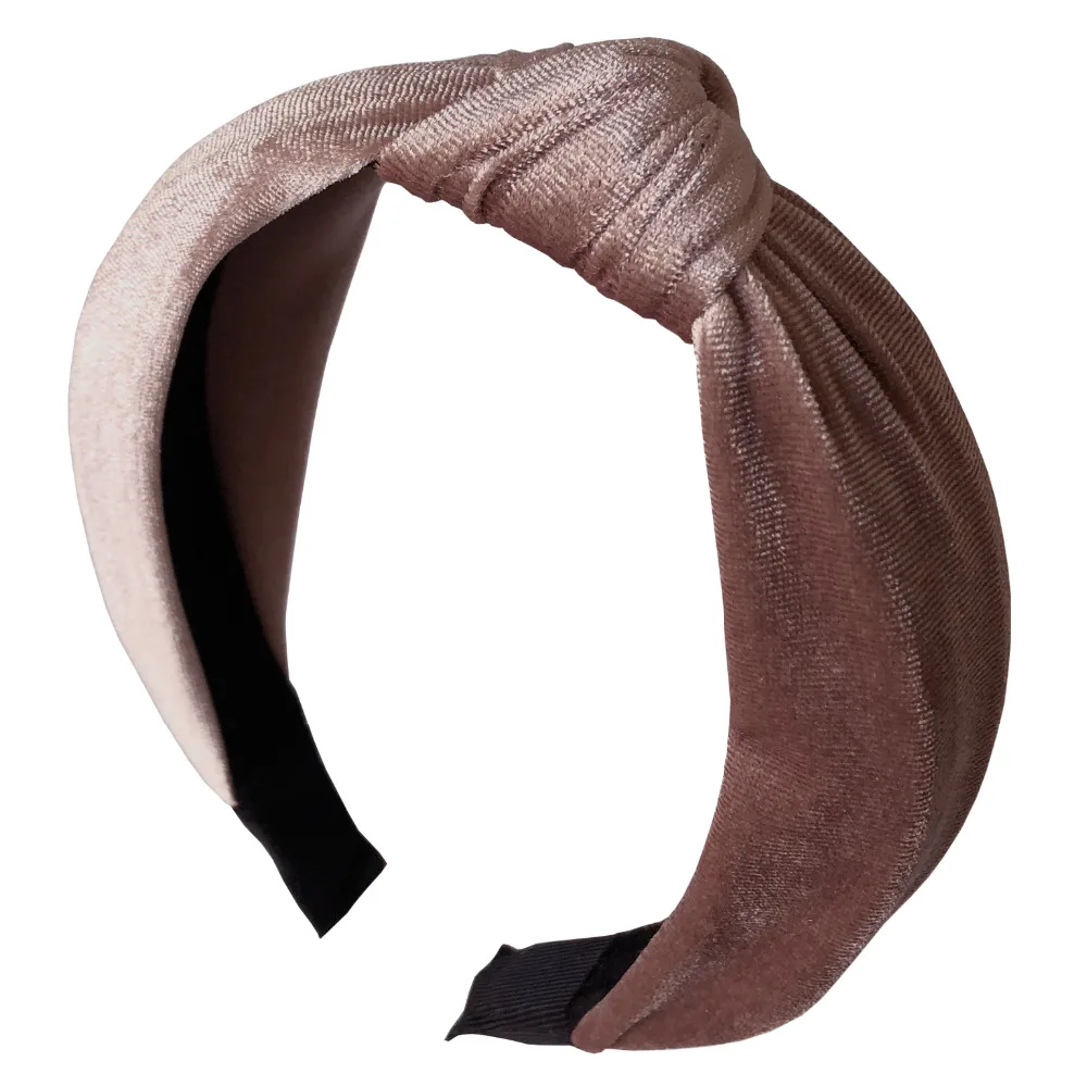 Girls/ Women Trendy Velvet Hairbands Knotted Cross Comfy Headbands Bath Beauty Turban Hairband Hair Hoop bow Accessories |