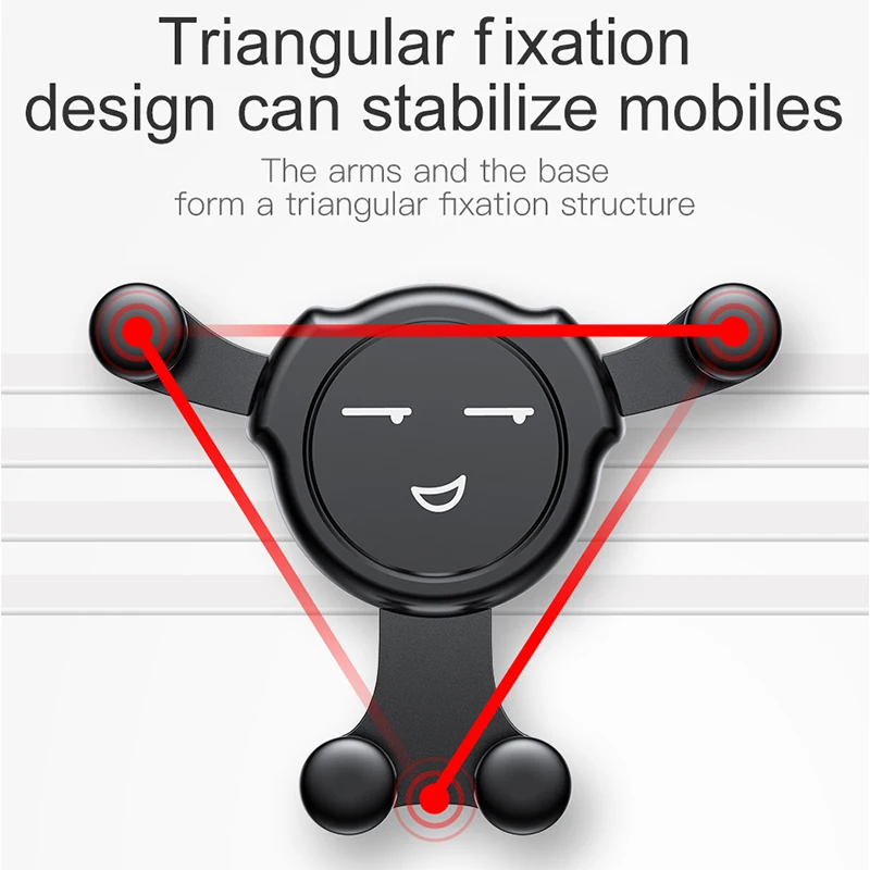 Baeus тяжести автомобильный держатель телефона для iPhone X 8 7 Samsung S8 Air Vent Mount