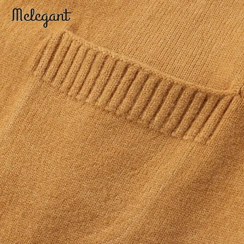 Mэлегантный 2019 Женский Повседневный однотонный оранжевый зимние кардиганы