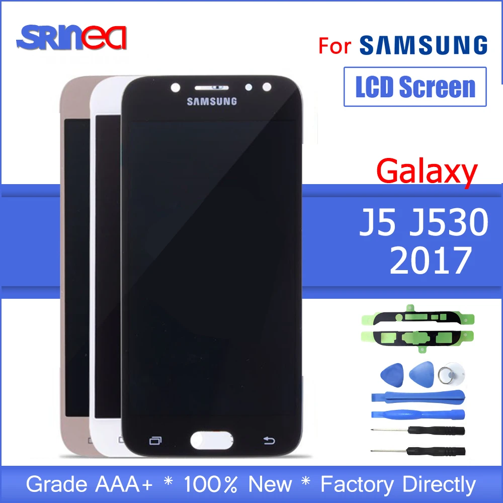 Яркость Регулируемая для samsung Galaxy J530 дисплей сенсорный экран дигитайзер J5 Pro J530F