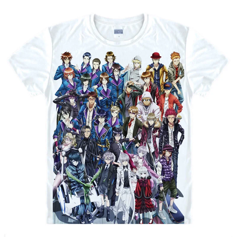 Аниме рубашка Coolprint K Project футболки в разных стилях с коротким рукавом рубашки