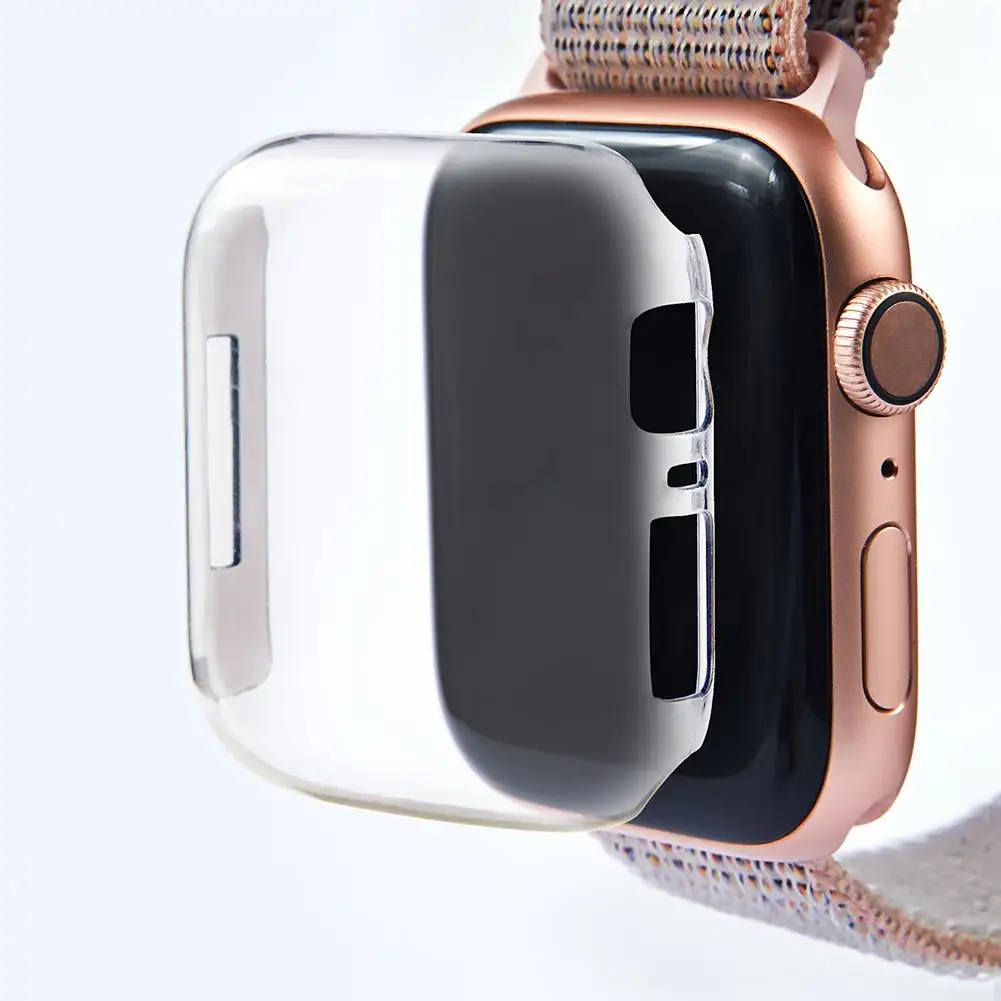 Прозрачный ударопрочный защитный чехол из ТПУ для Apple iWatch Series 4 40/44 мм | Наручные