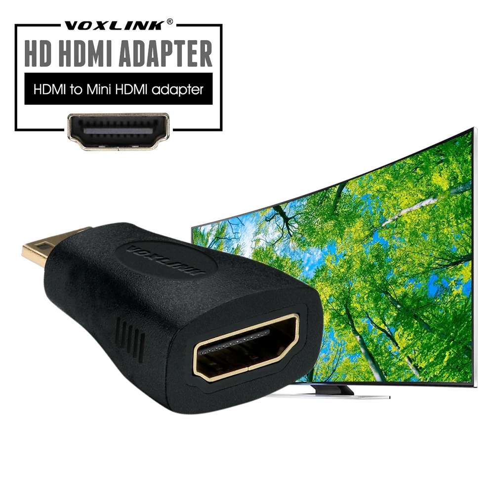VOXLINK Mini HDMI to Male Female hdmi Converter Adapter Black 3D HD 1080P For Xbox360 PS3 HDTV DVD | Электроника