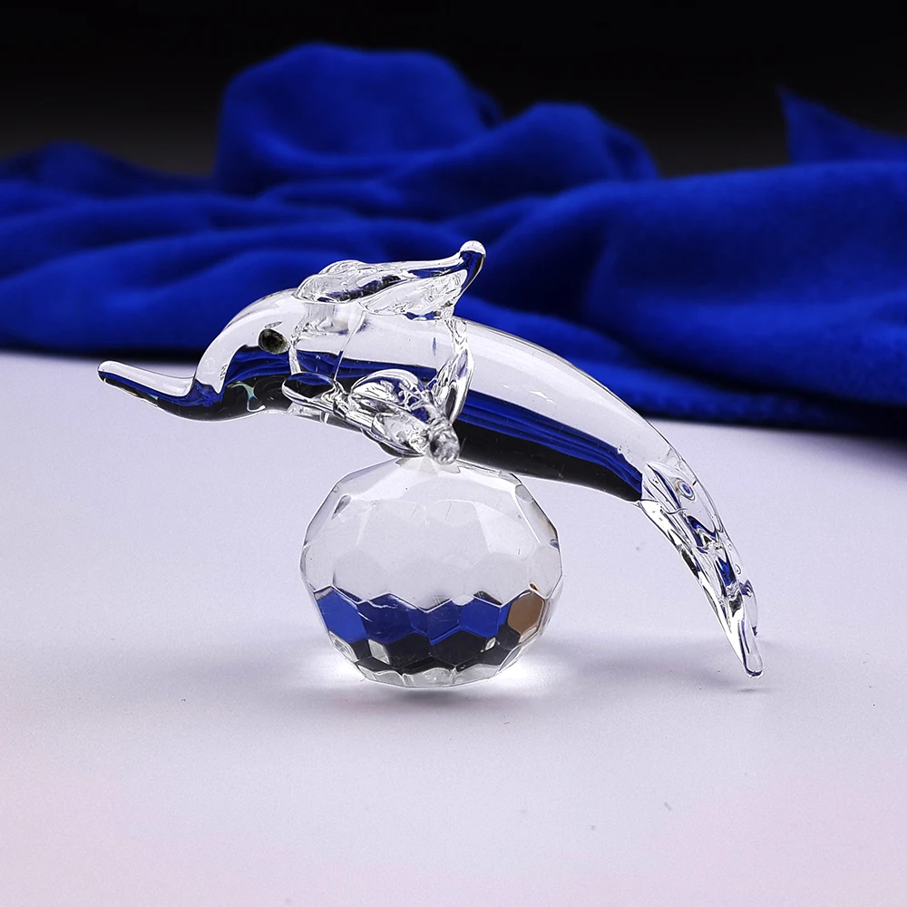 

50PCS/LOT Wholesale Craft Crystal Glass Cute Animal Sculpture Wedding Party Annivesary Gifts for Guests