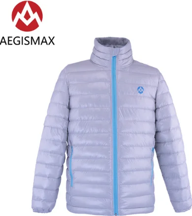 AEGISMAX унисекс Ультра-светильник 800FP 95% белый гусиный пух открытый кемпинг сохраняет тепло Зимний пуховик - Цвет: Gray standard