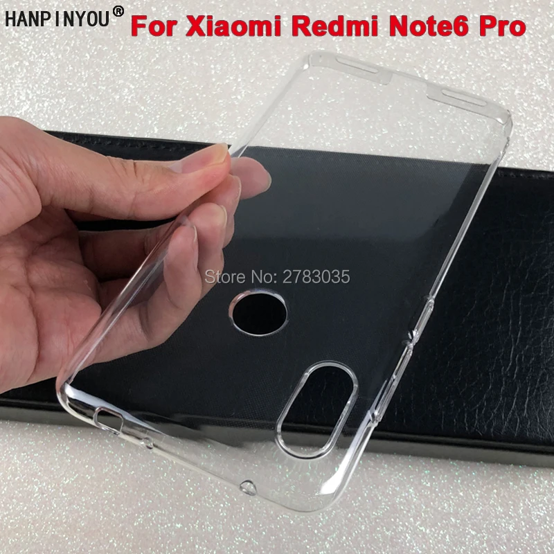Глянцевый чехол для телефона Xiaomi Redmi Note 6 Pro 26 дюйма прозрачный жесткий из