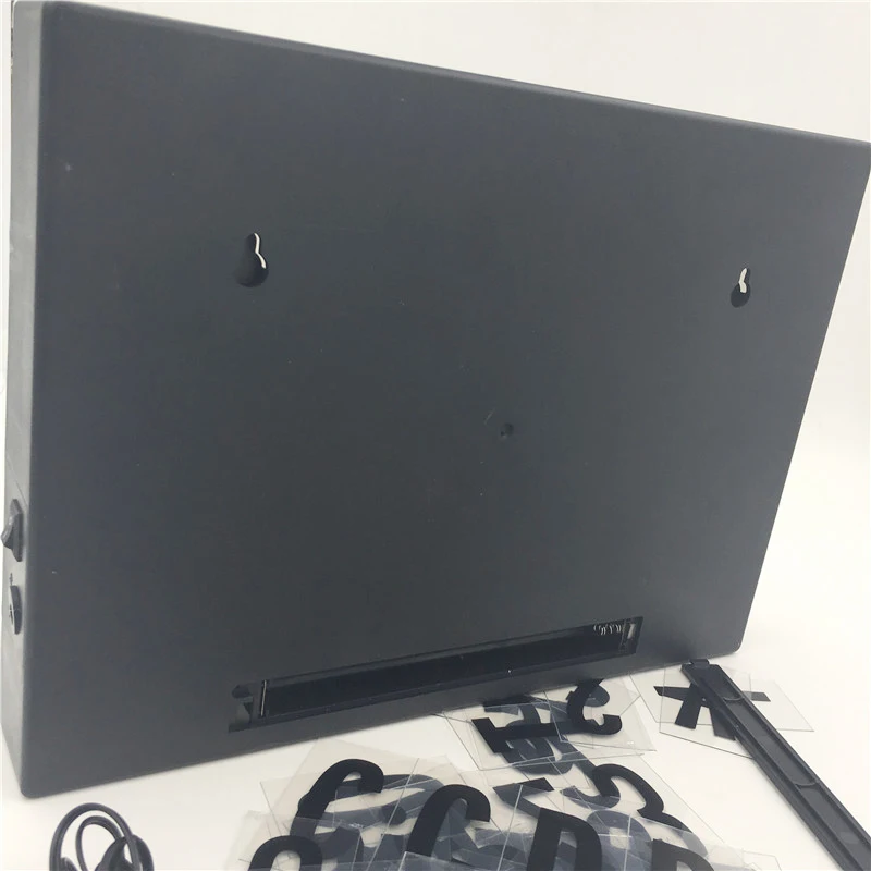 A4 cinema Lightbox, новинка, настольная лампа для дома, вечерние, для праздника, DIY, украшение, Led, 90 шт., черные буквы, от батареи АА, USB, питание