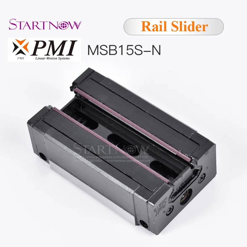 Тайваньский PMI MSB15S-N ползунок блок линейной направляющей каретки для ЧПУ маршрутизатор лазерный станок 3d принтер части оборудования