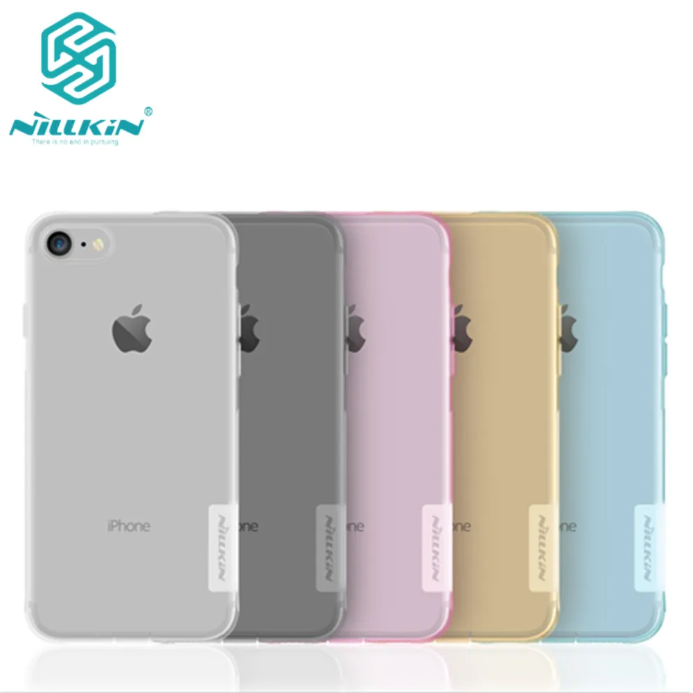 Чехол Nillkin для Apple iphone 7 натуральный прозрачный мягкий Силиконовый ТПУ