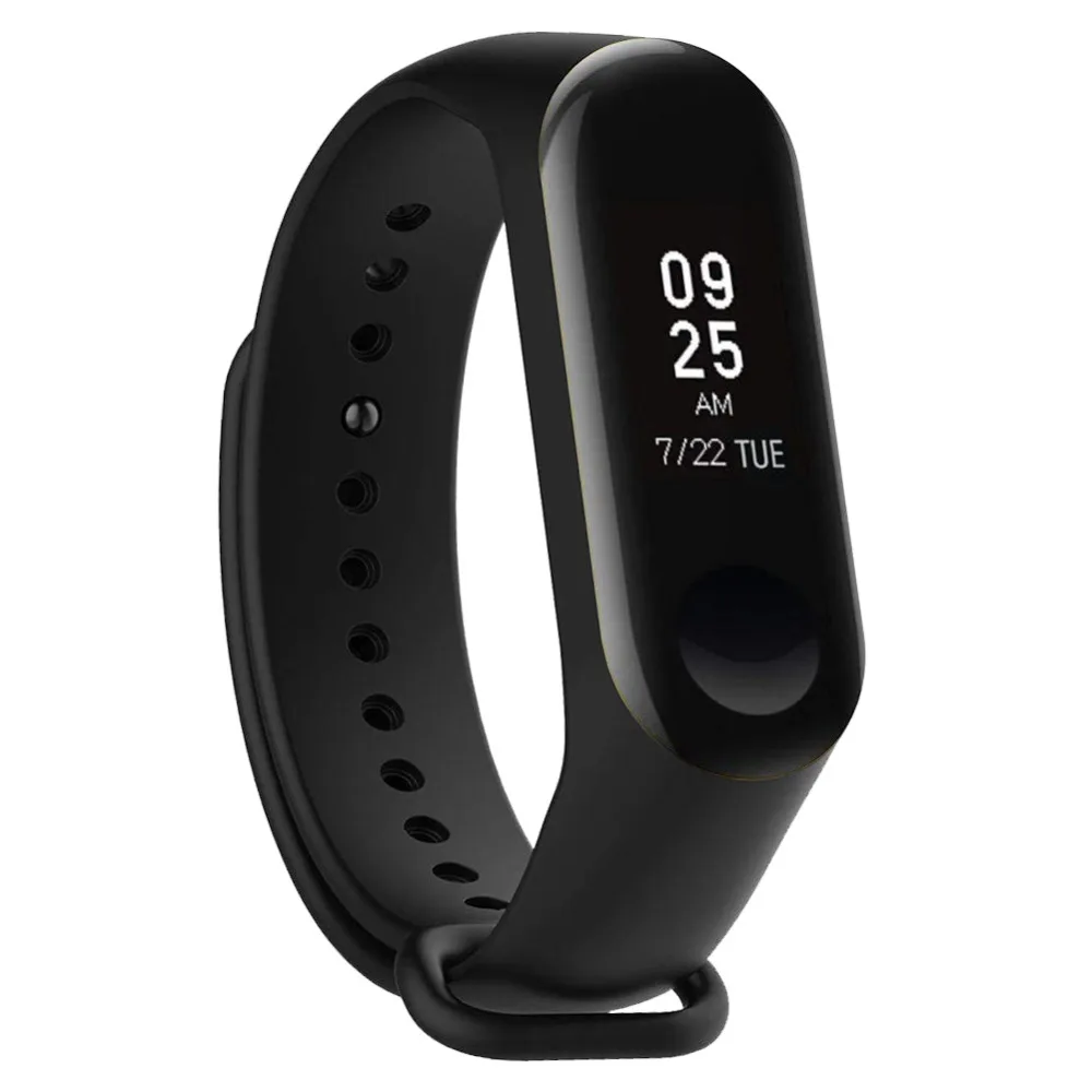 Honecumi 4 шт умный Браслет Xiaomi Mi Band 3 ремешок часы в силиконовом корпусе наручный для