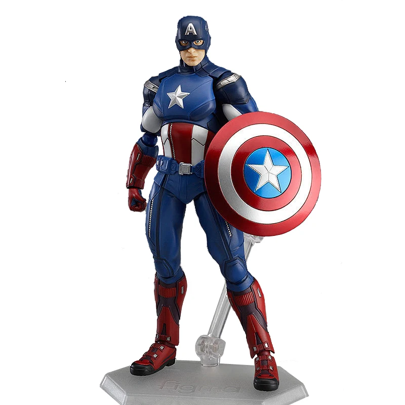 Figma 226 Marvel Мстители Капитан Америка фигурка игрушка BJD 14 см|Игровые фигурки и