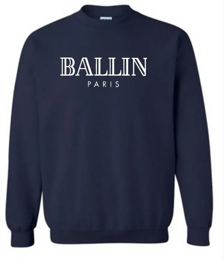 Новая мужская одежда с круглым вырезом Ballin толстовки унисекс графическим
