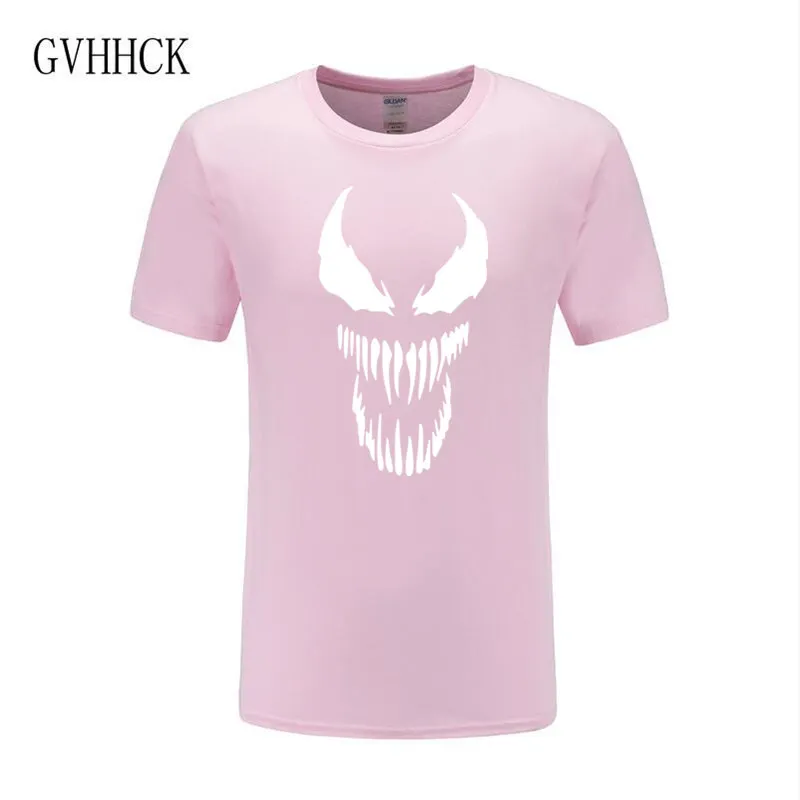 pink Новое поступление, популярный фильм Веном Марвел, футболка для мужчин и женщин, 3d принт, модная футболка с коротким рукавом, уличная одежда, повседневные летние топы - Цвет: pink