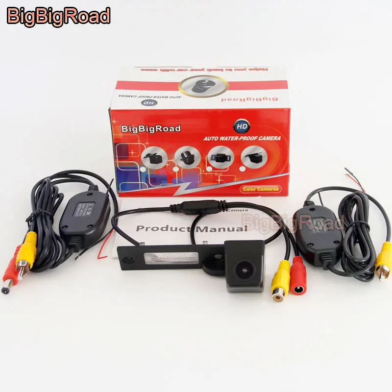 3 Wireless BigBigRoad заднего вида паркинг CCD Камера для Seat Altea 5P5/5P8 Leon 1P1 Ibiza 6J хэтчбек Skoda Superb Ночное видение - Название цвета: 3 Wireless