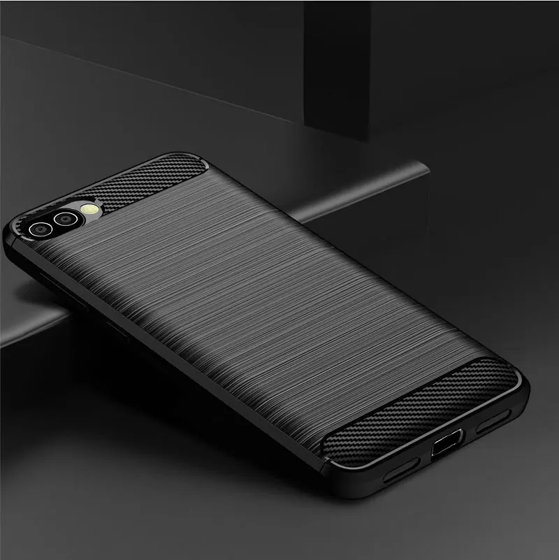 Для Asus ZenFone4 Max ZC520KL чехол матовый Мягкий ТПУ силиконовый из углеродного волокна