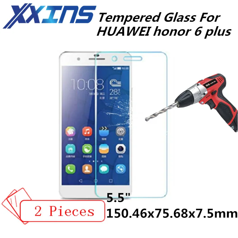 2 шт. закаленное стекло для HUAWEI honor 6 plus honor6 6P PE TL20 Ascend экран защитный 5 дюймов чехол