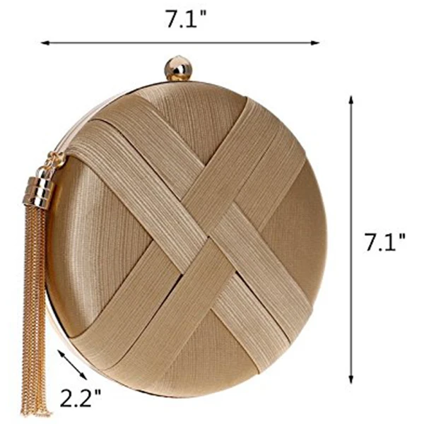 Женский Шелковый вечерний клатч сумка тоут Сумка с кисточкой подвеска для