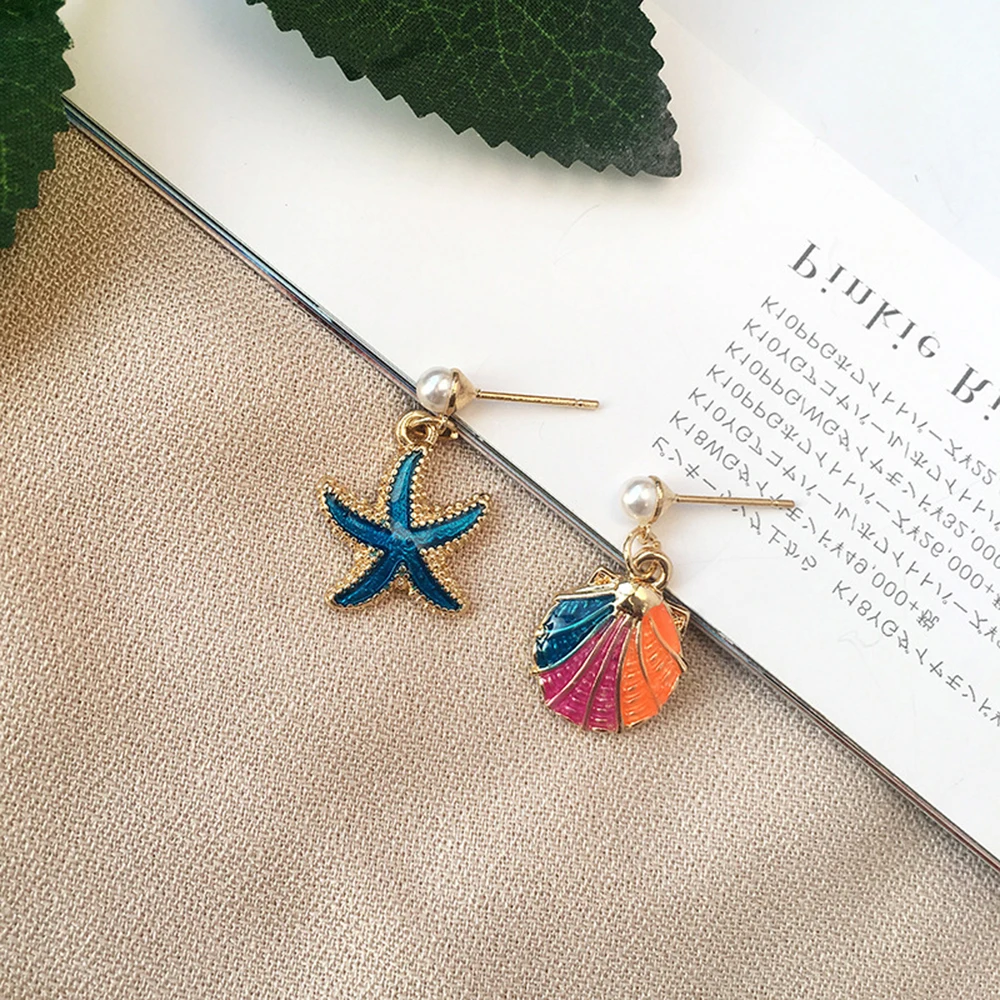 Ювелирные изделия для милой девушки женские серьги в Корейском стиле из морской