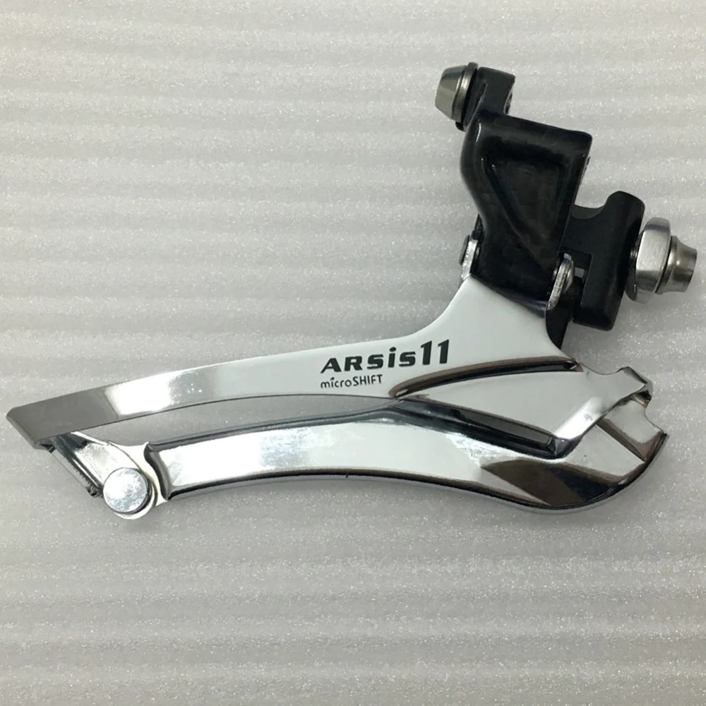 MicroSHIFT двойной пайки-на 2X11 скорость передний переключатель Carbon ARSIS Derailleur дорожный велосипед часть совместима для Shimano передний