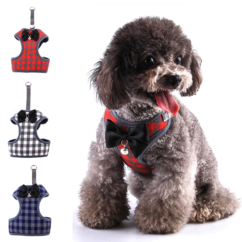 Джентльмена питомец маленькая собачка шлейка и поводок набор щенок кошек